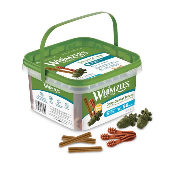 Whimzees Variety Value Box - Small (56Pcs) | Dog Treats | Pet Lovers Centre