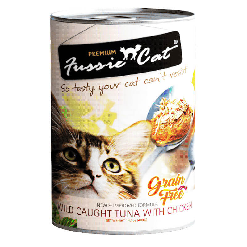 Fussie cat canned store food