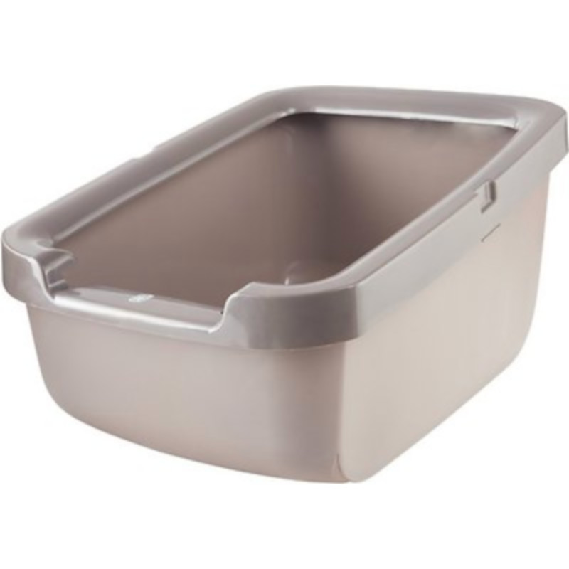 Catit cat litter pan with outlet rim