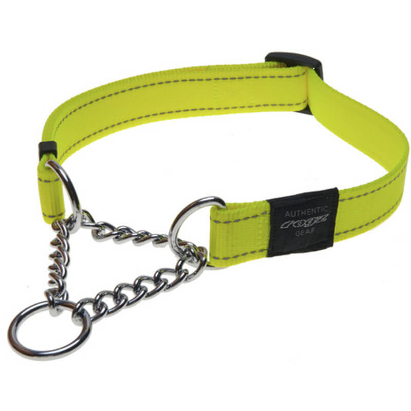 choke chain with nylon webbing