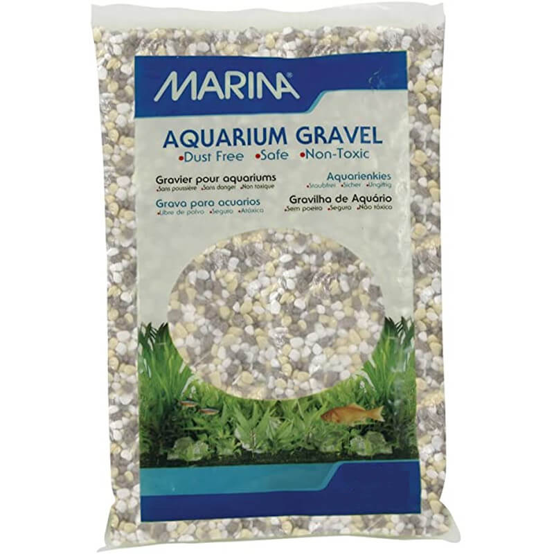 Gravier neon rainbow mix 1kg pour aquarium.