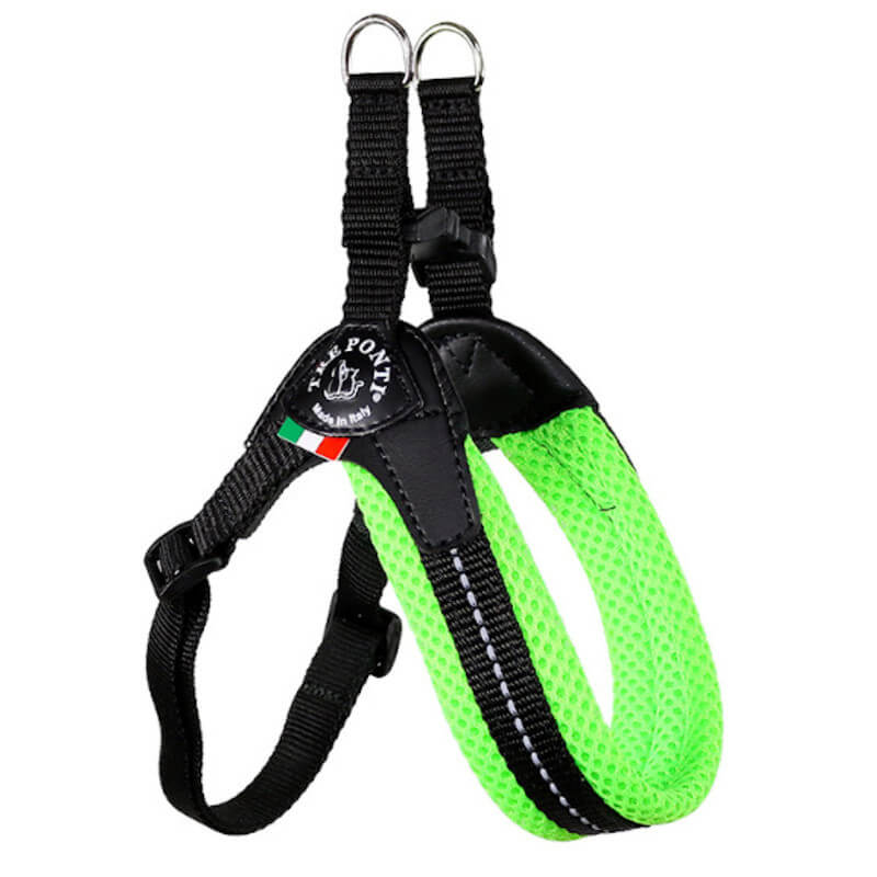 Tre Ponti Fluo Mesh Harness Adjustable Belly 3.5 Green 9Kg