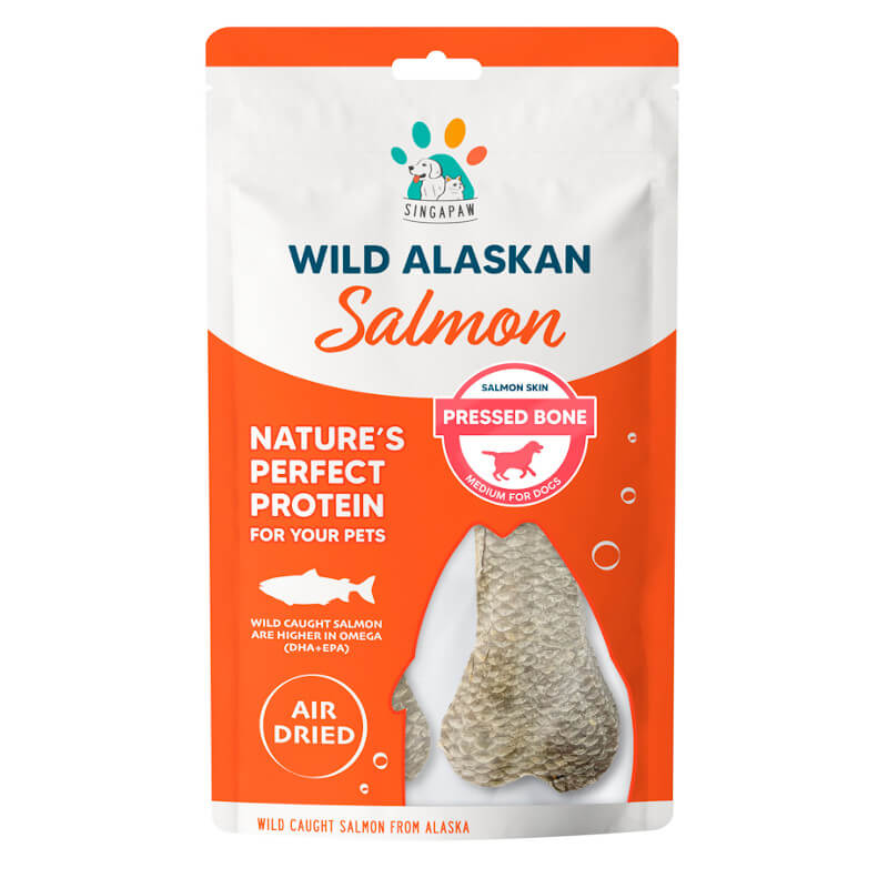 cooked salmon skin for dogs