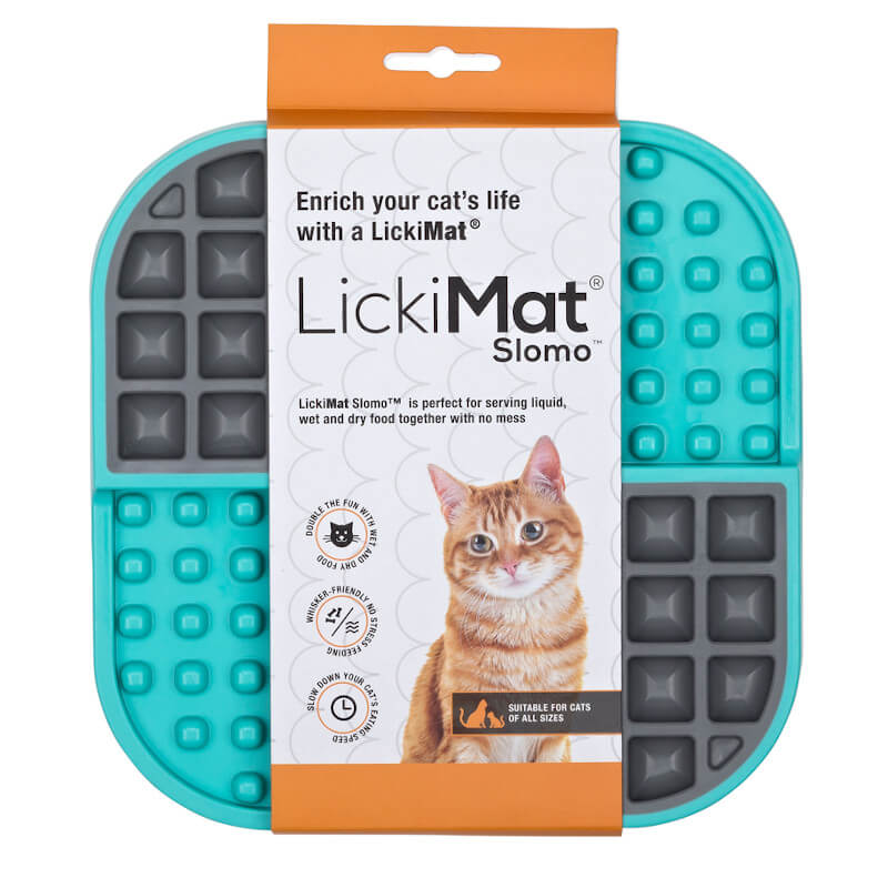 LickiMat Soother Cat Turquoise