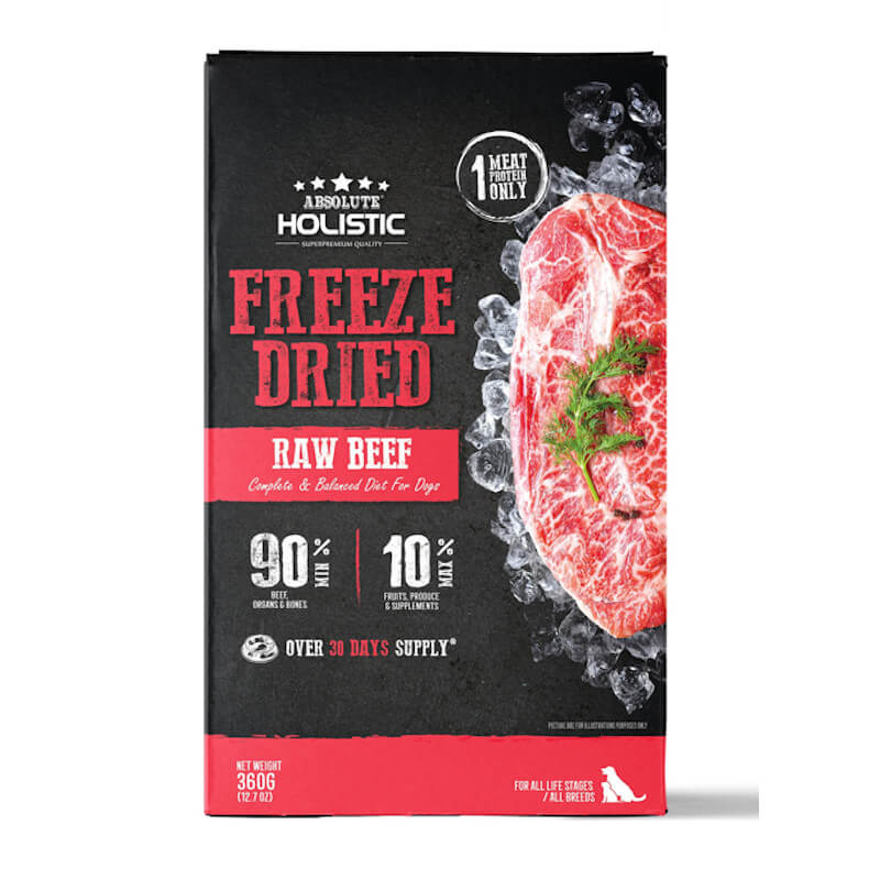 Freeze dried raw outlet meat