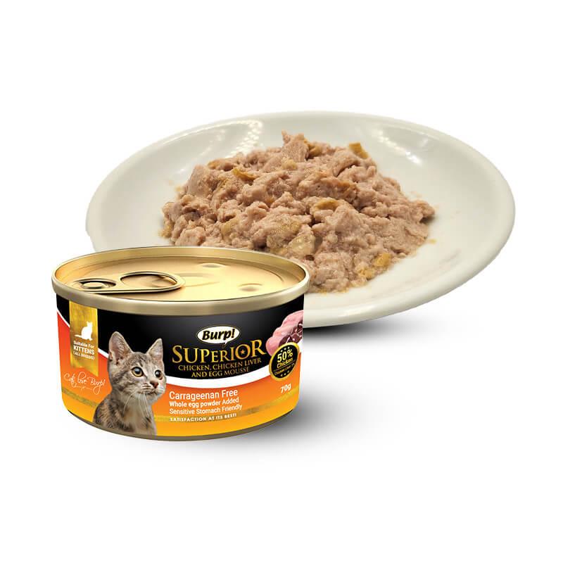 Wet Cat Food - BABY MOUSSE - with Salmon & Chicken in Broth For Kitten – J  & J Pet Club